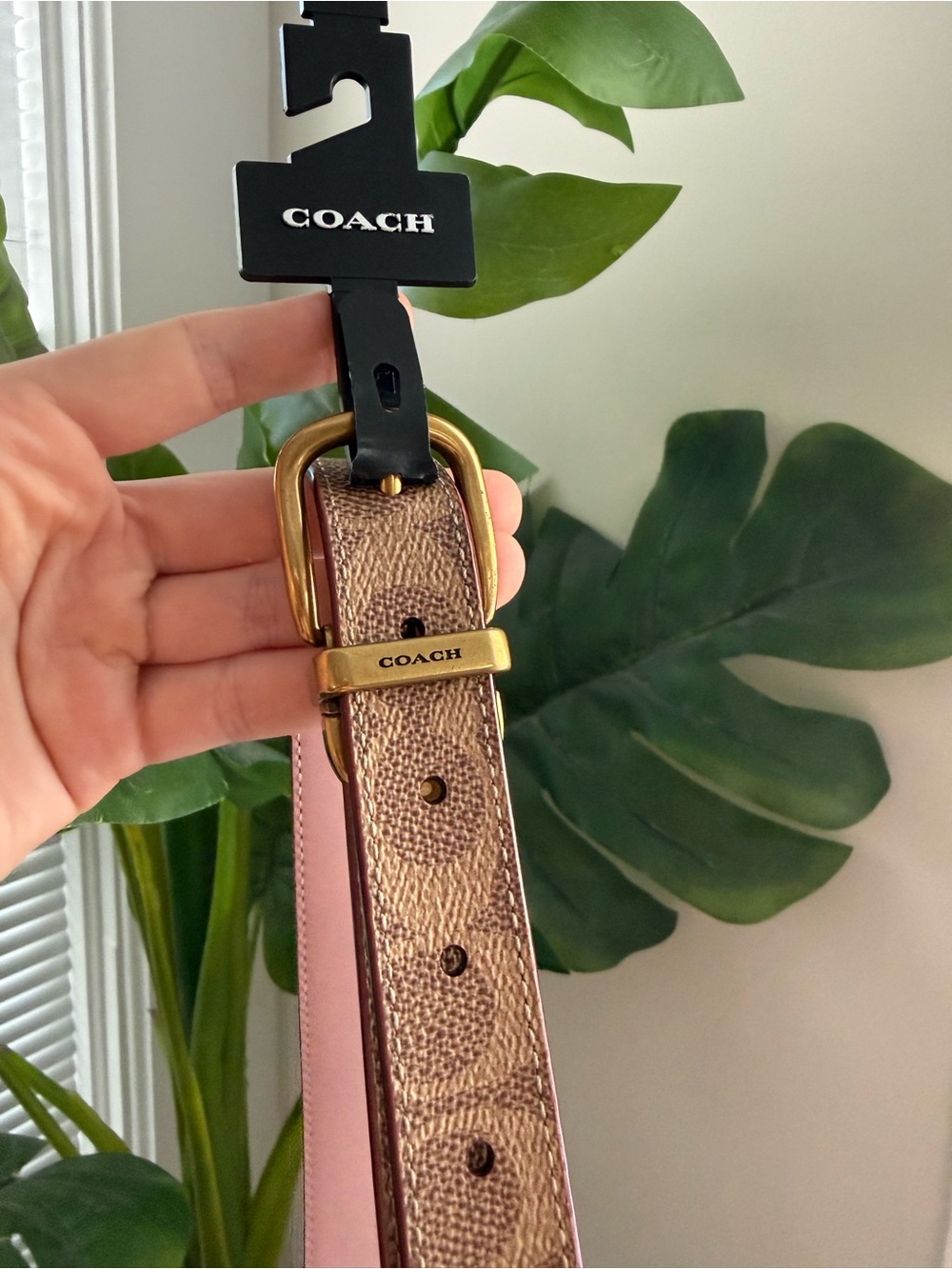 Coach Pink LOVE Signature Belt Bag - Picture 7 of 9